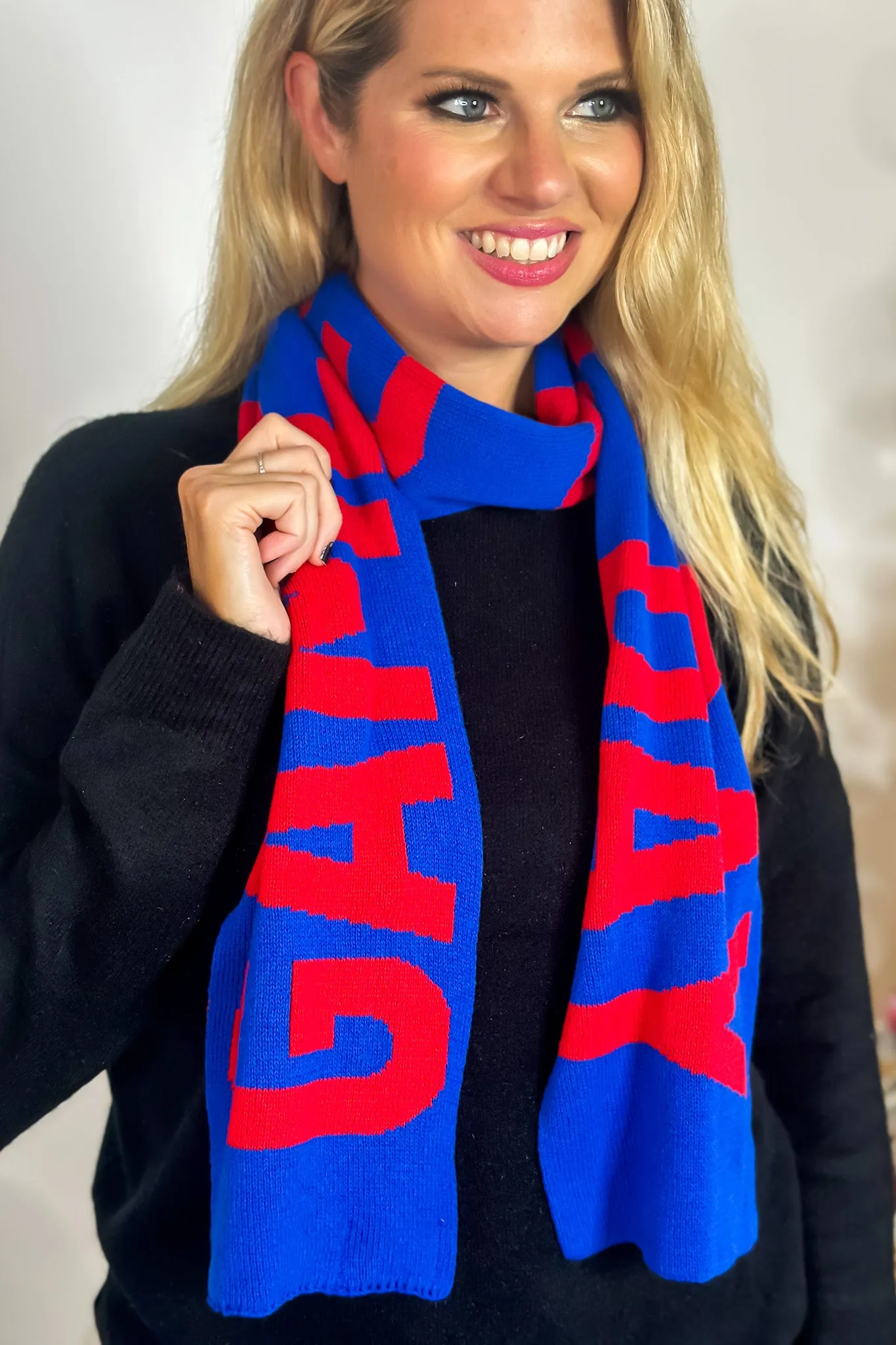 Game Day Scarf : Blue/Red