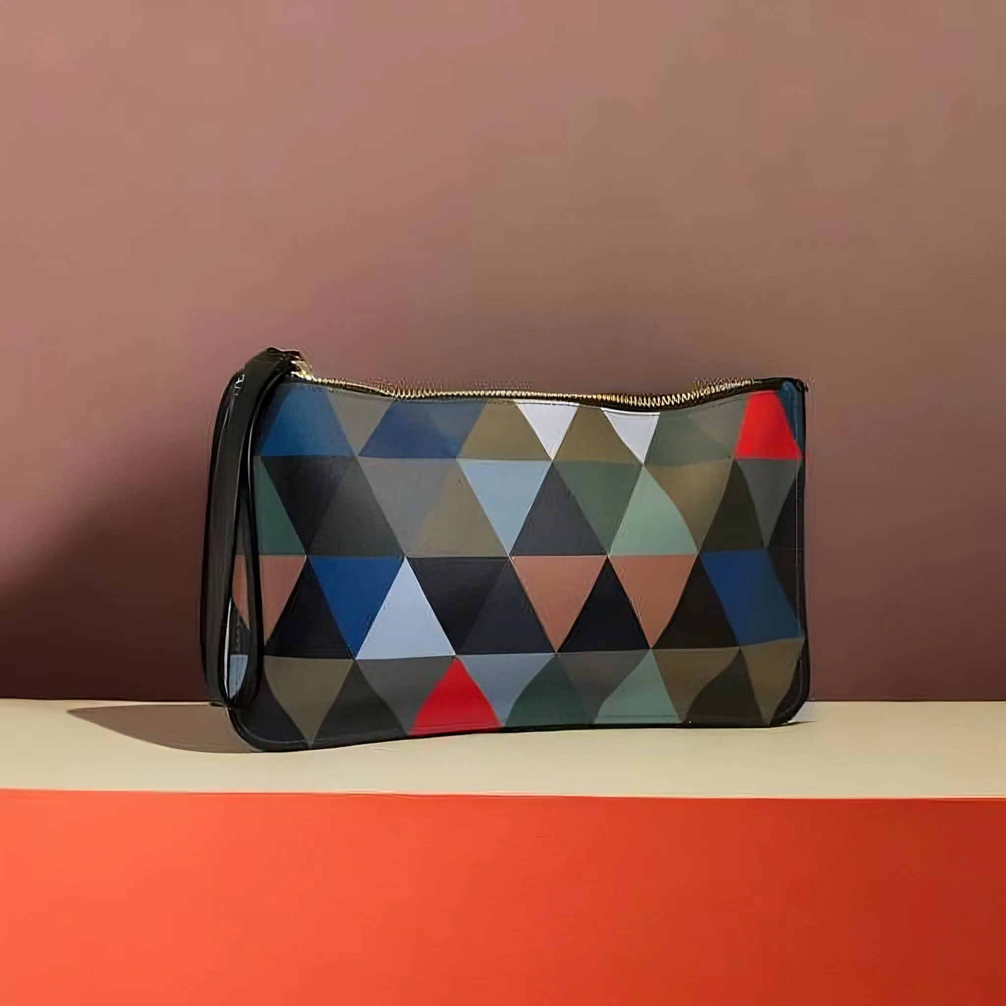 GEOMETRIC PRINT PURSE