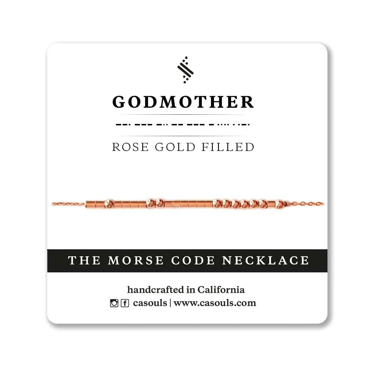 GODMOTHER MORSE CODE NECKLACE