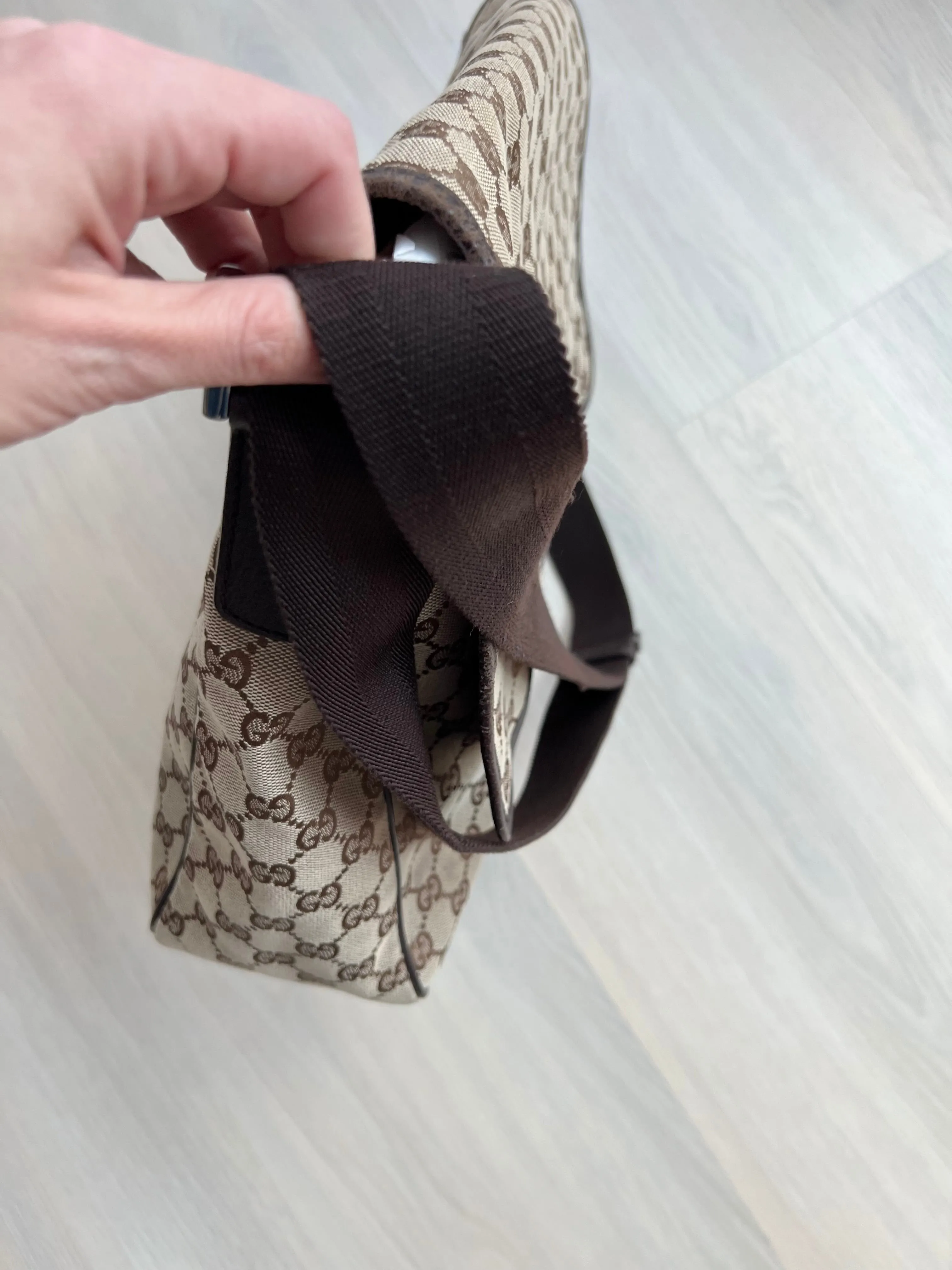 Gucci GG monogram messenger bag