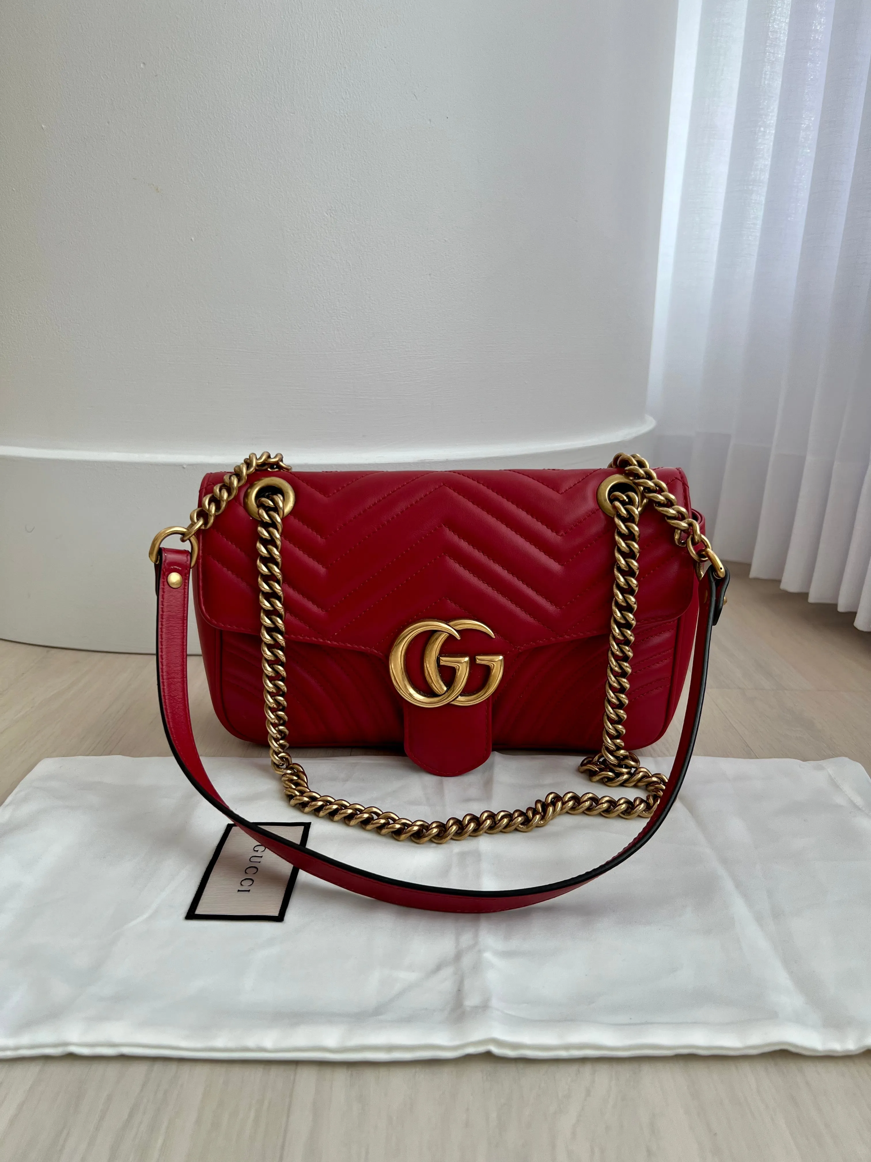 Gucci Marmont Matelasse Shoulder Bag