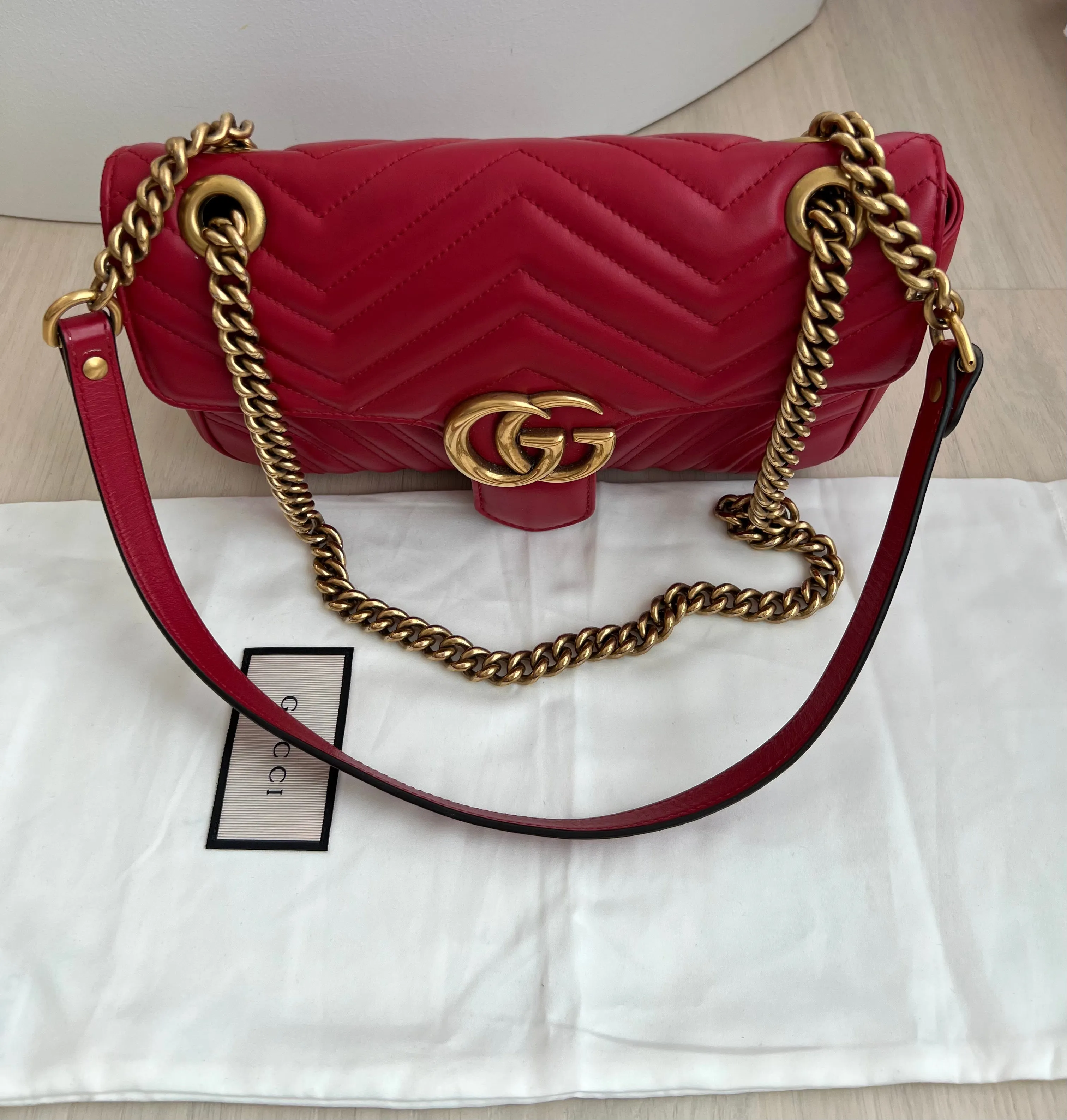 Gucci Marmont Matelasse Shoulder Bag