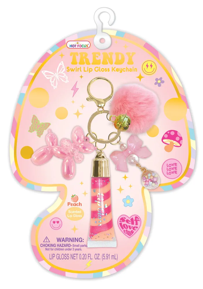 Hot Focus Trendy Lip Gloss with Keychain - Good Day