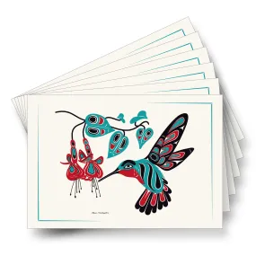 Hummingbird & Fuchsia - Formline Art Cards