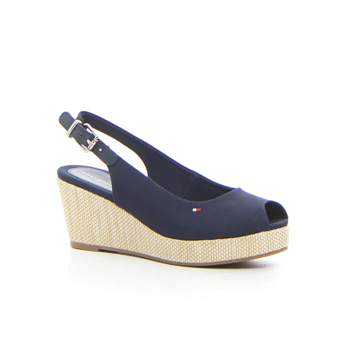 Iconic Elba sling back con zeppa