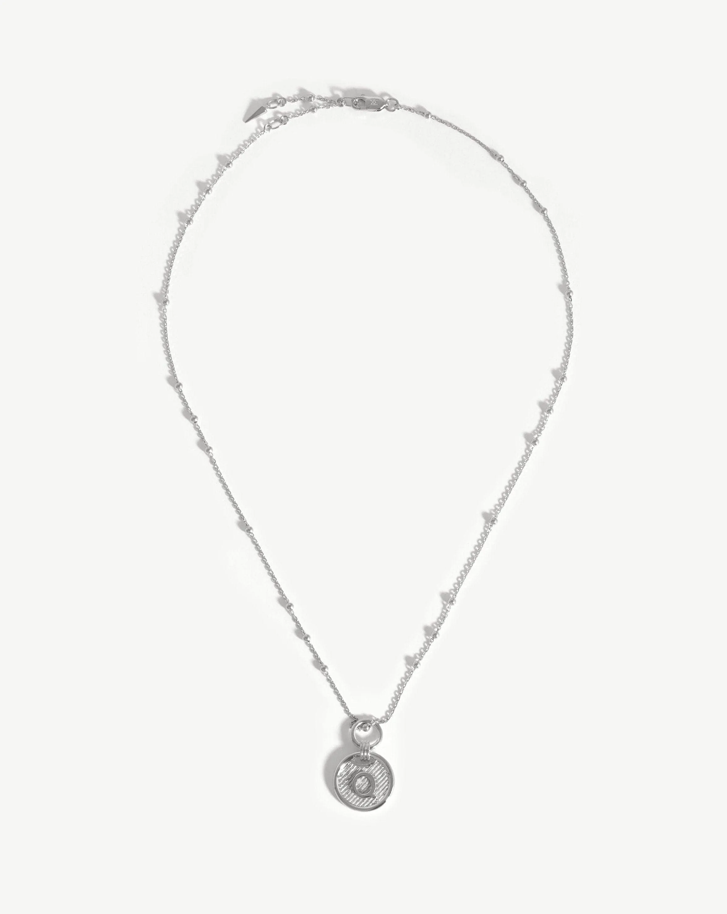 Initial Pendant Necklace  - Initial Q | Sterling Silver