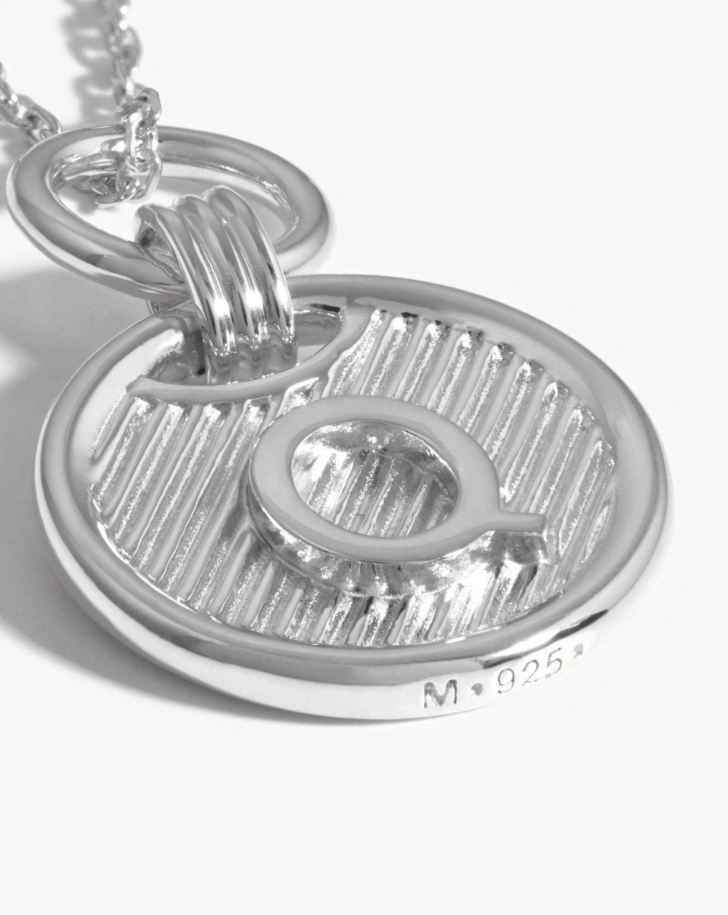 Initial Pendant Necklace  - Initial Q | Sterling Silver