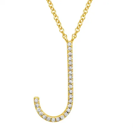 Jumbo Diamond Initial Necklace