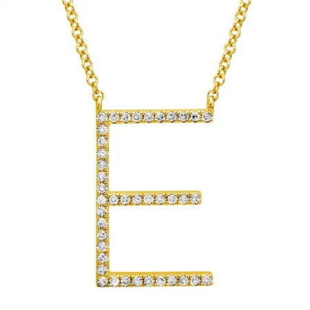 Jumbo Diamond Initial Necklace