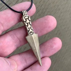 Large Gungnir Necklace - Bronze or Silver