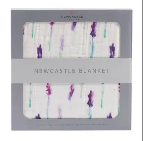 Lavender and White Newcastle Blanket