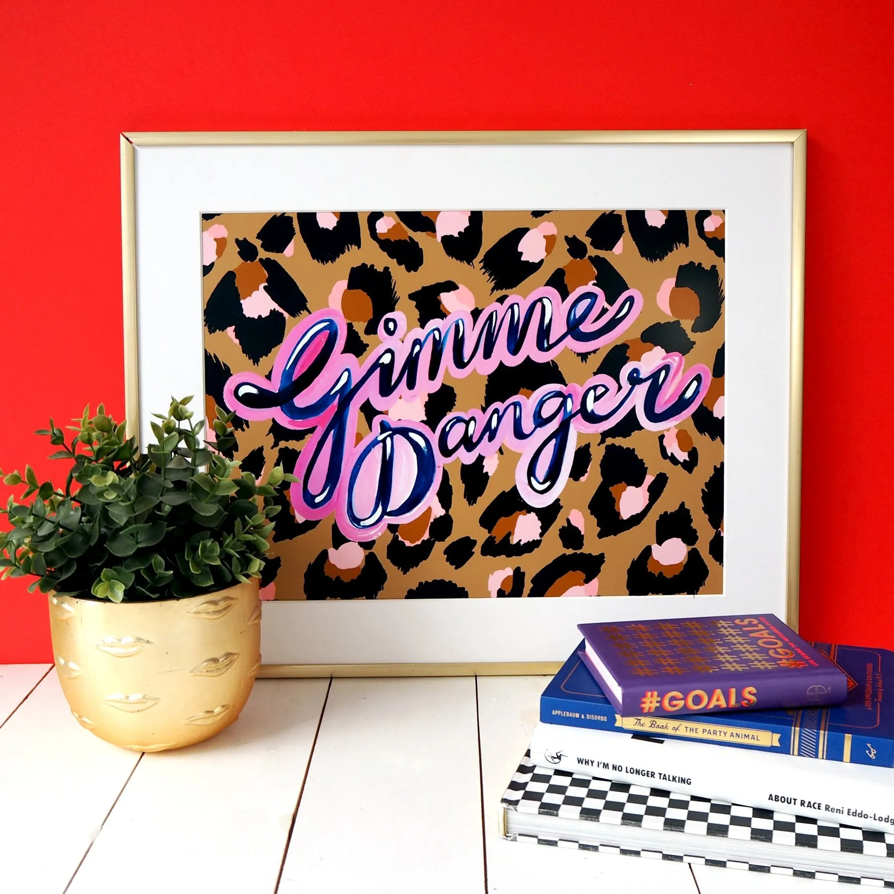  Leopard Print Gimme Danger  - Art Print