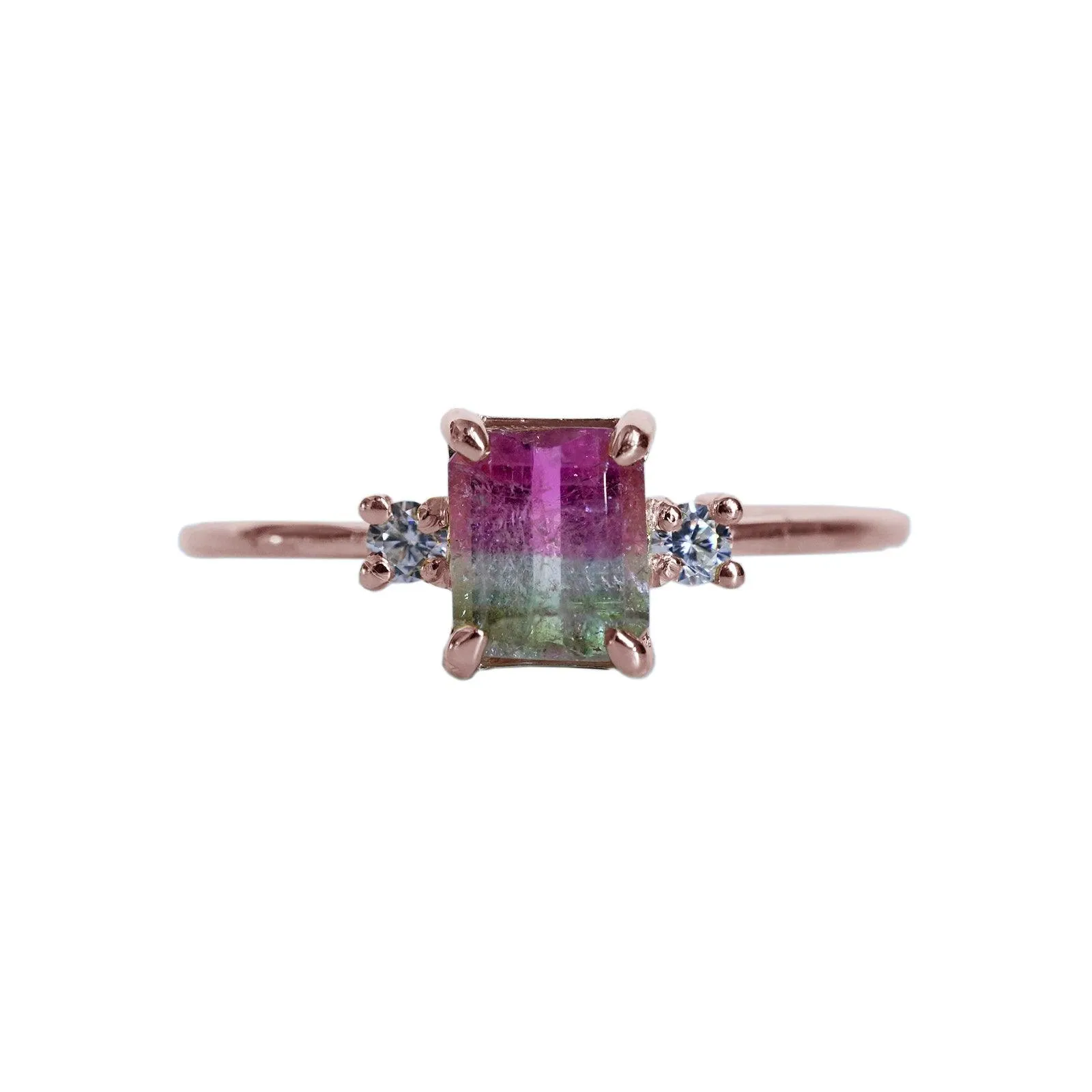 Limited Edition: Cinderella Watermelon Tourmaline Diamond Ring