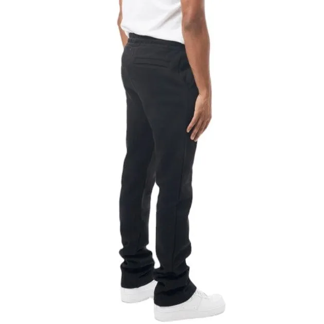 M. Society Stacked Fleece Sweatpants (Black) MS-23708