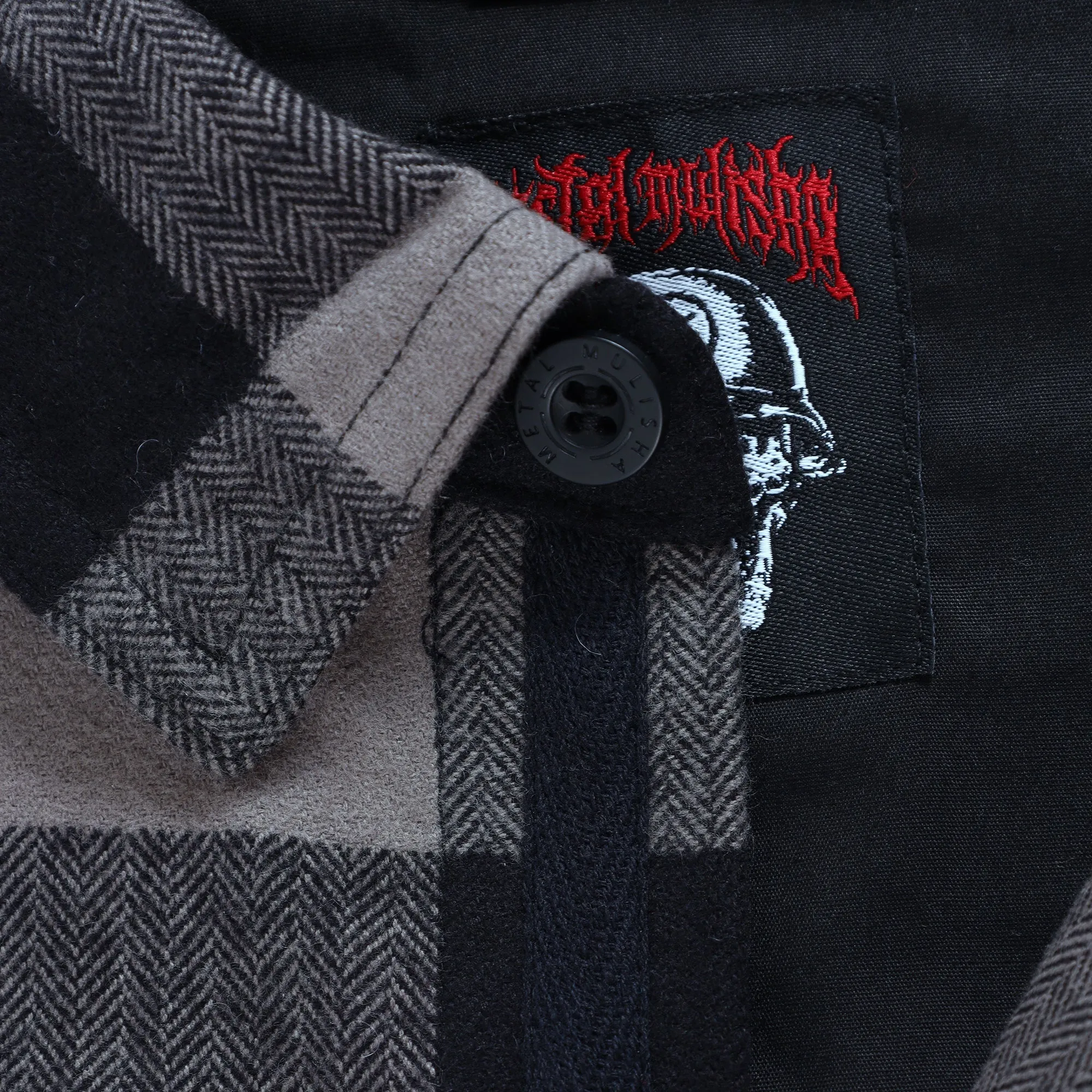 Metal Mulisha Mens Jacked 2 Flannel Grey & Black