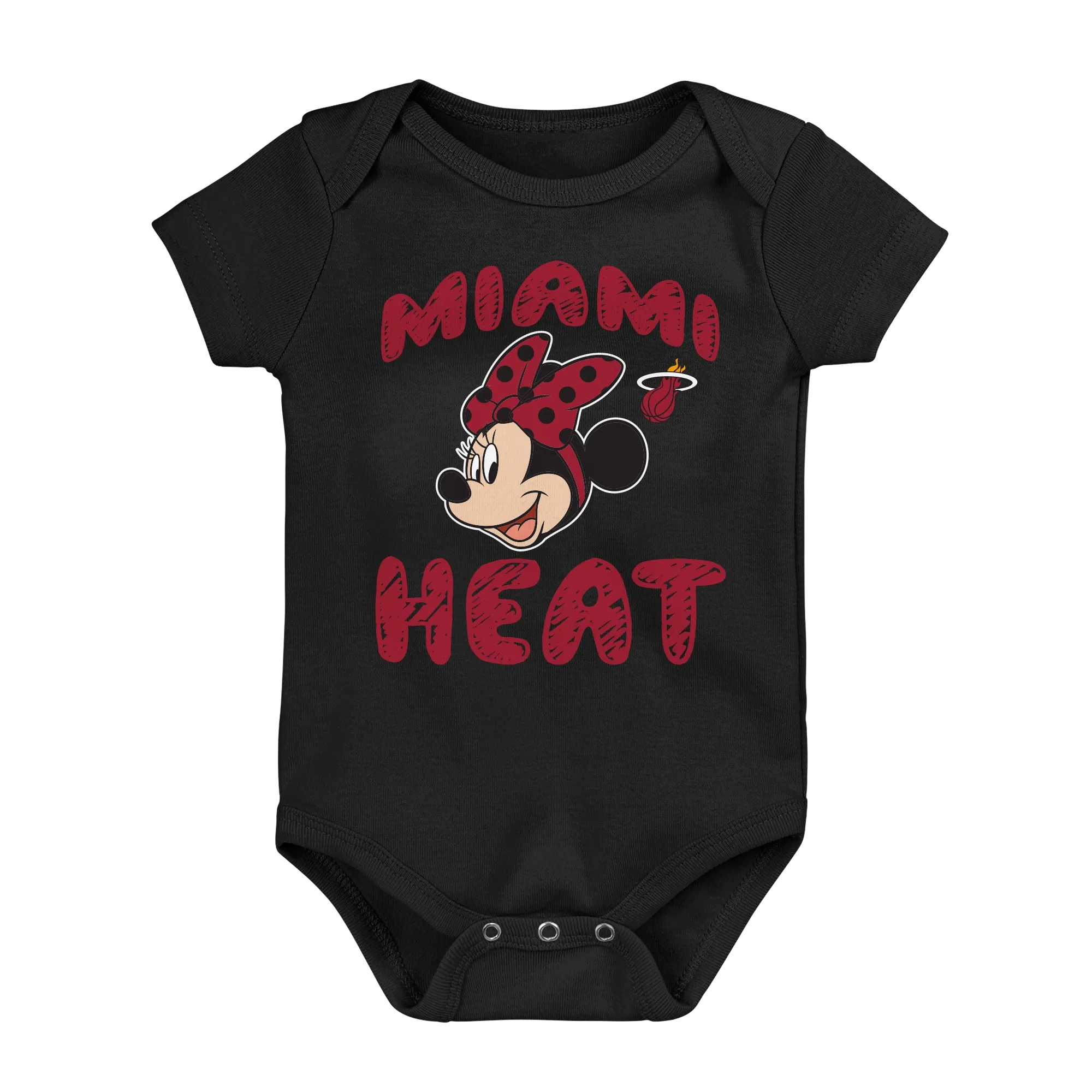 Miami HEAT Minnie Girls Newborn Onesie 3-Pack