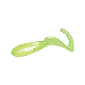 Mister Twister Lb20-10 Lil Bit Curly Tail Grub 1 Chartreuse