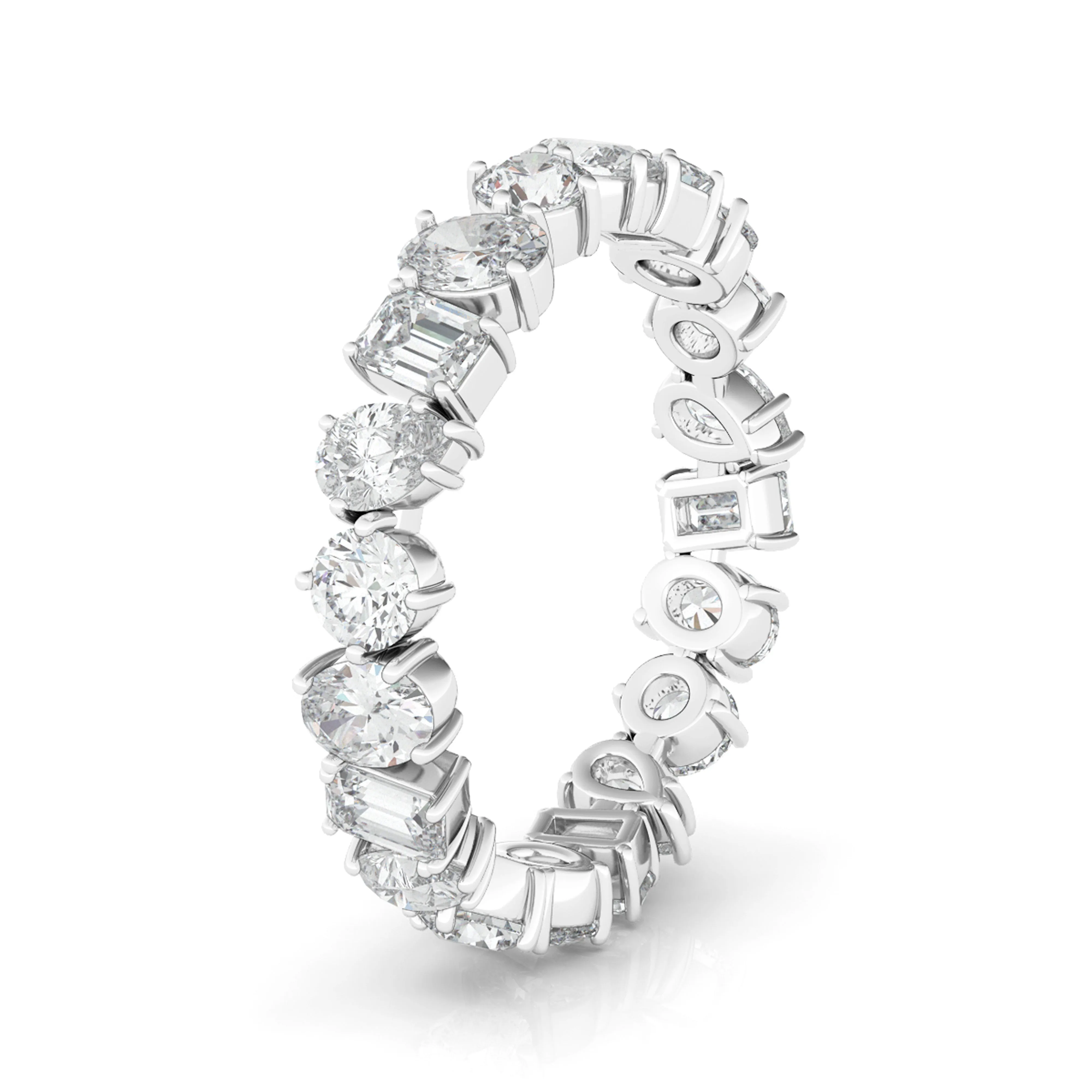 Mixed Shape Diamond Eternity Band