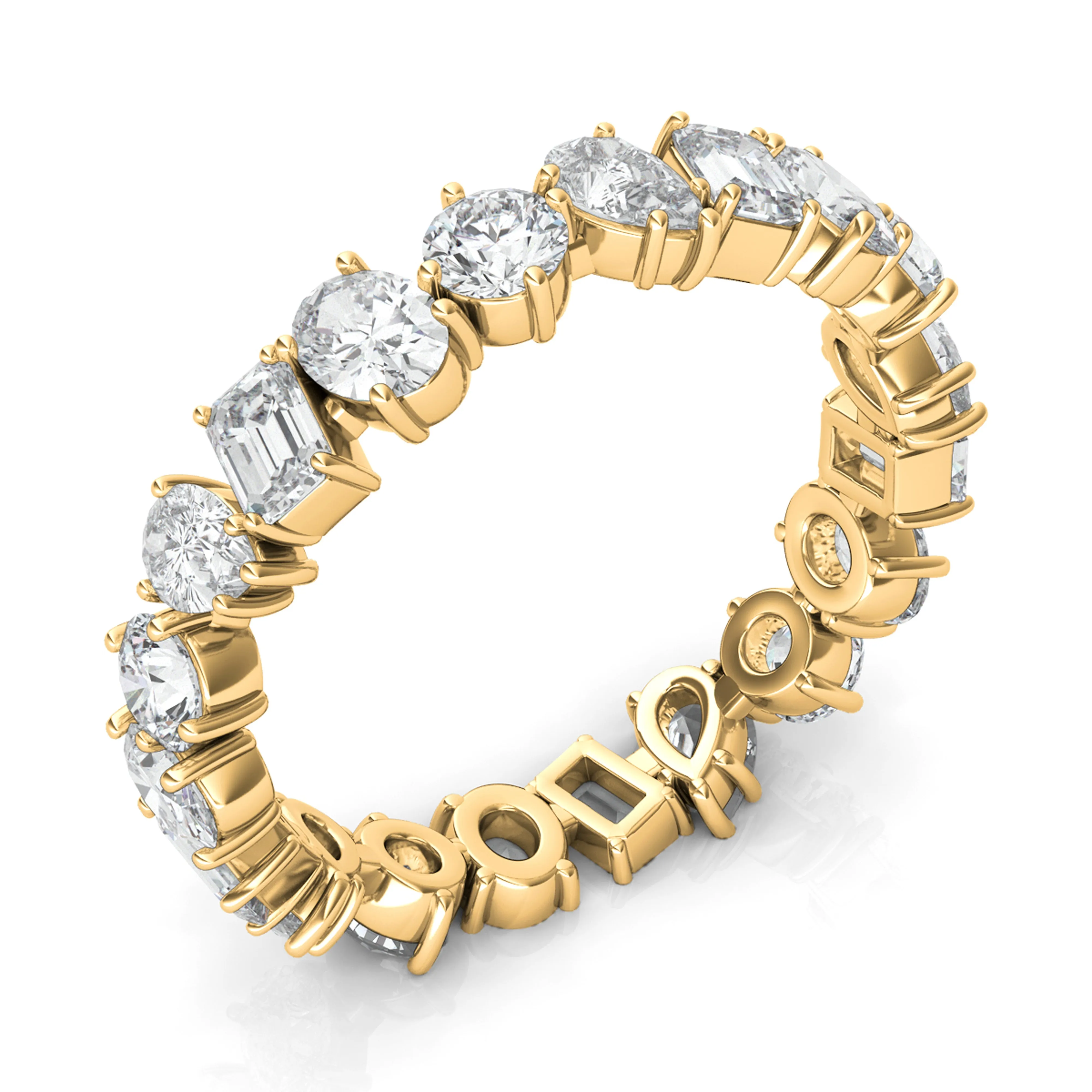 Mixed Shape Diamond Eternity Band