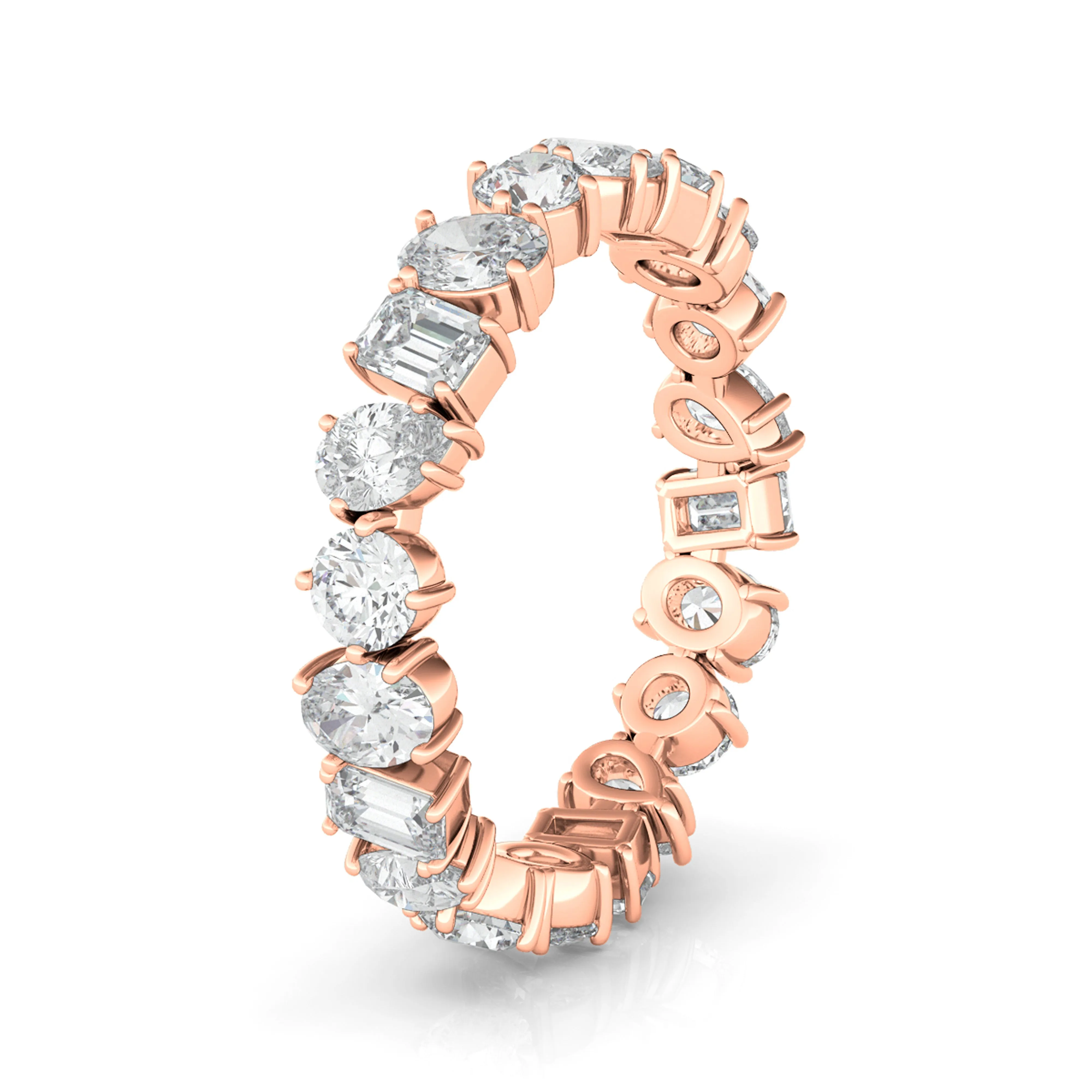 Mixed Shape Diamond Eternity Band