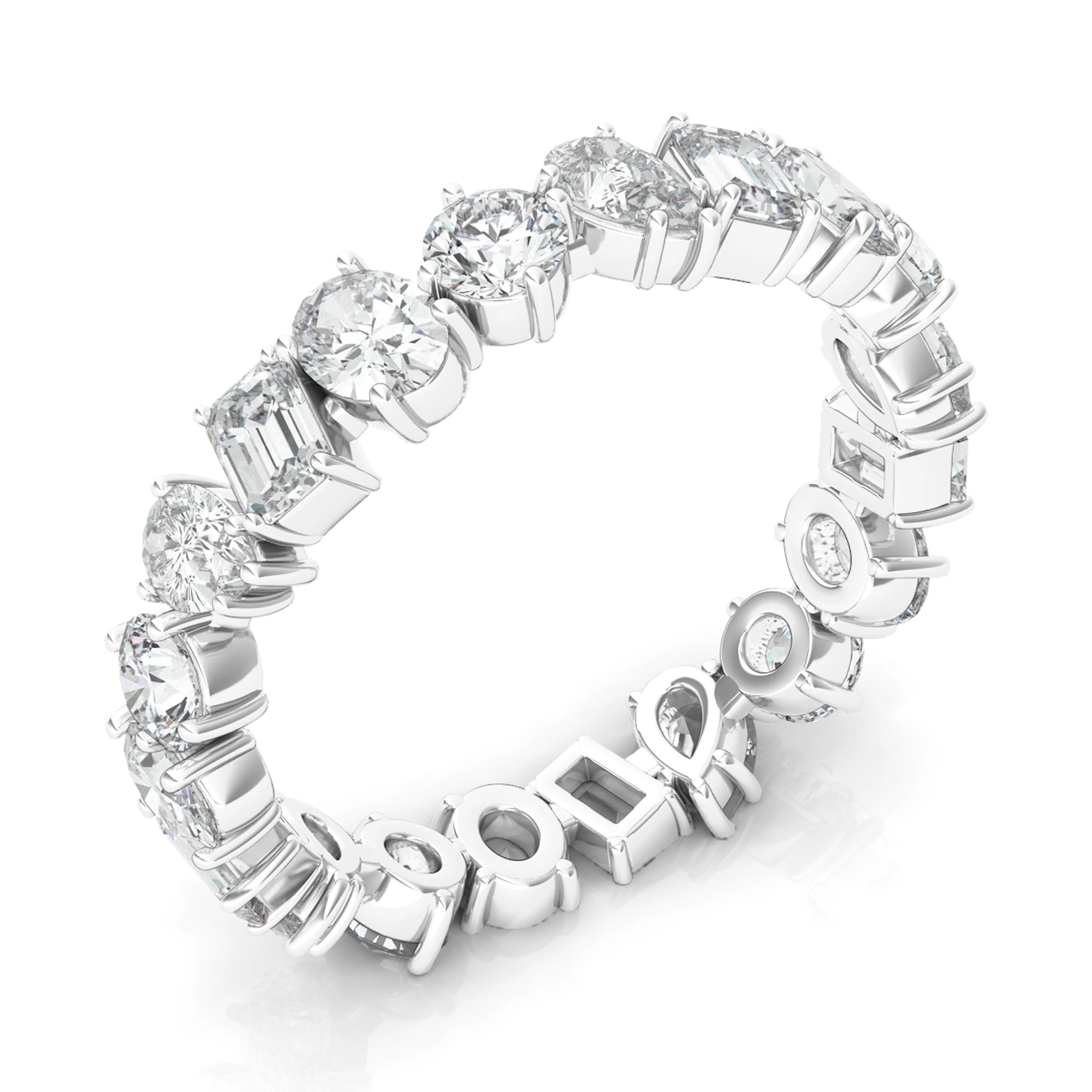 Mixed Shape Diamond Eternity Band