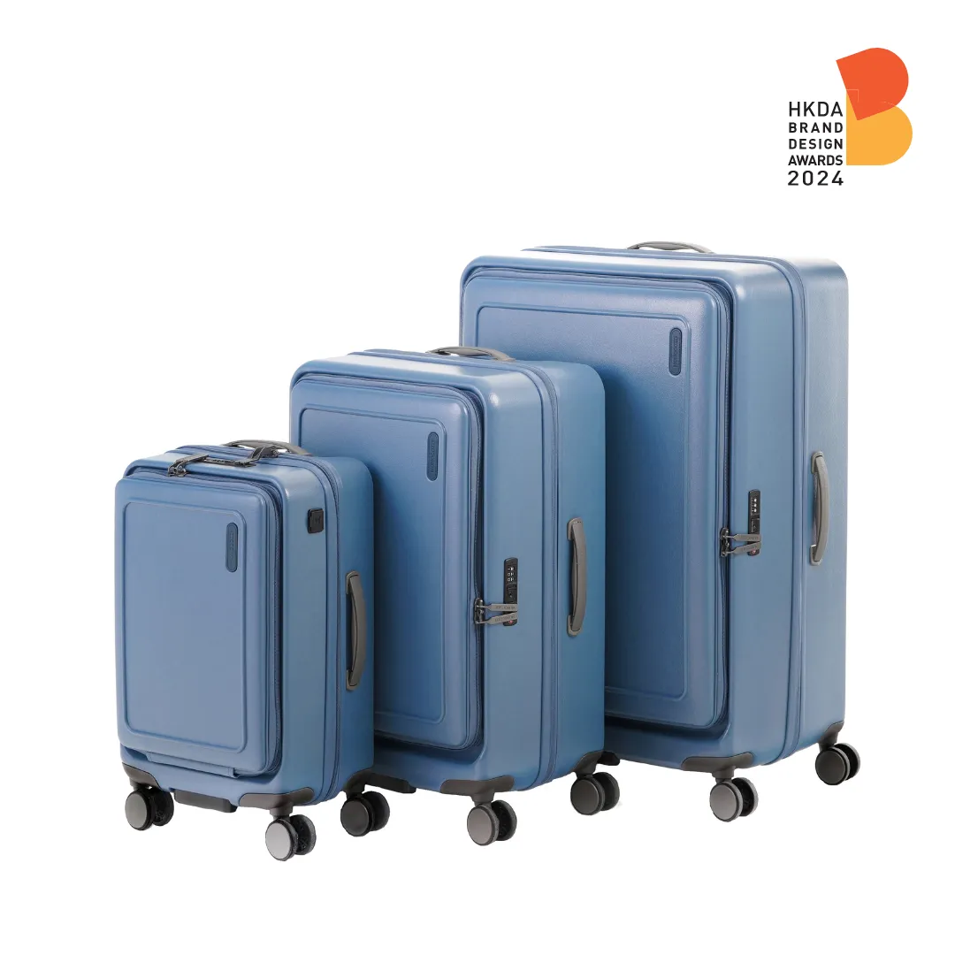 MONOCOZZI URBANITE|34L/72L/118L Expandable 4 wheels TSA Lock Top Flip Suitcase - Slate Blue