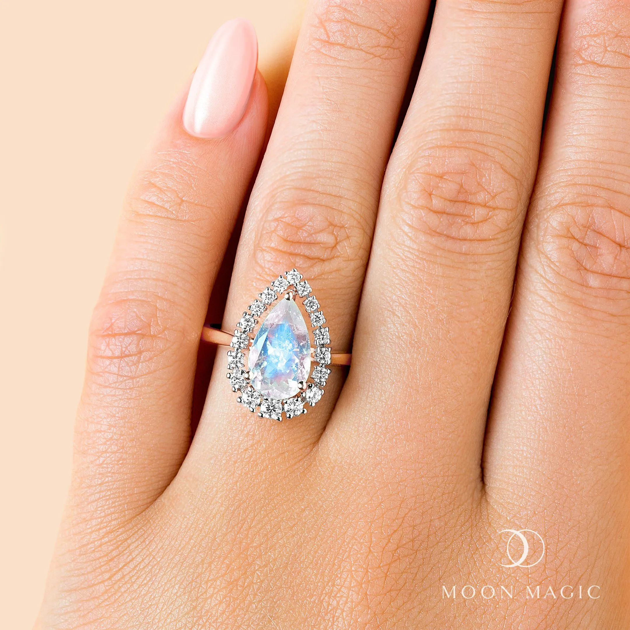 Moonstone Diamond Ring - Caress