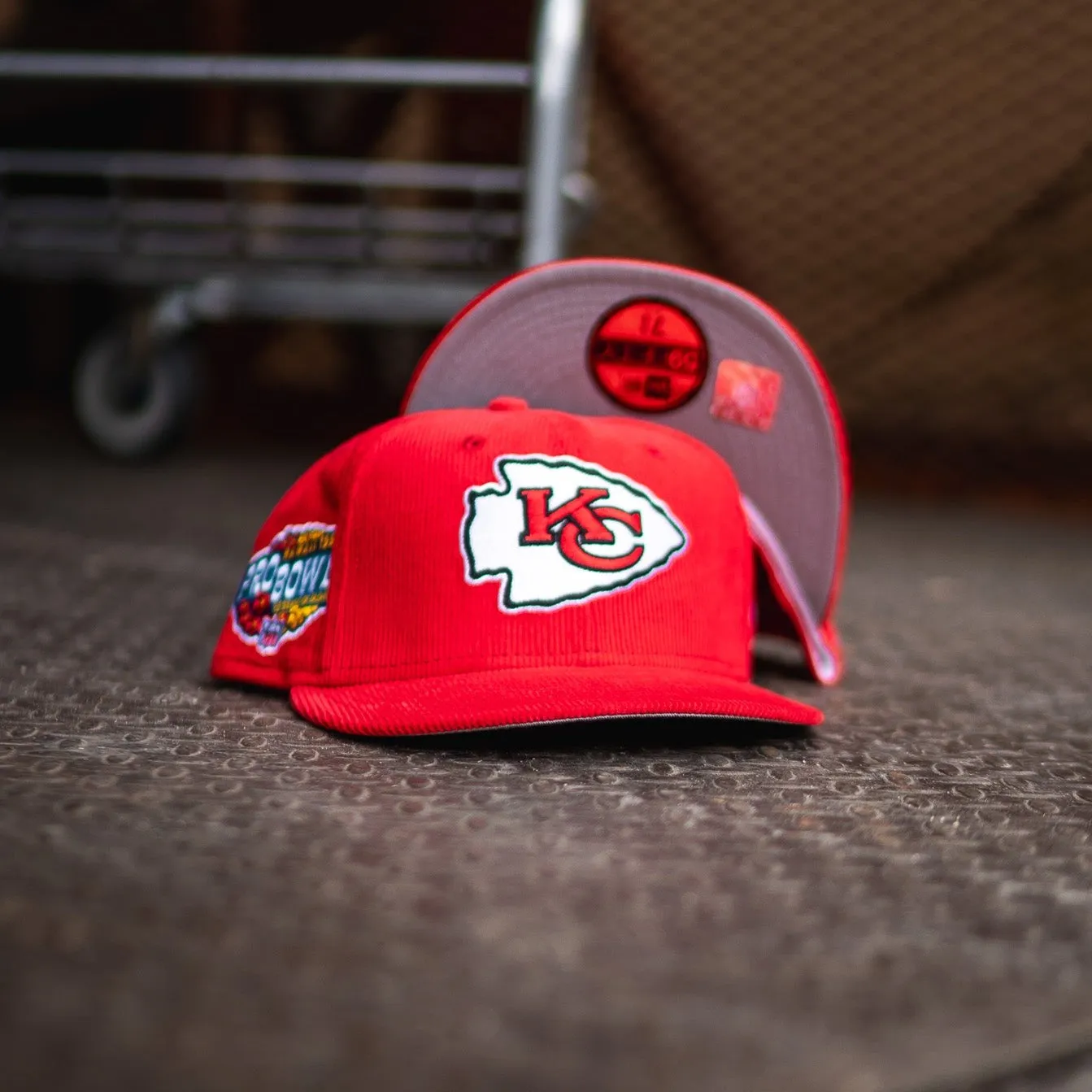 New Era Kansas City Chiefs 1999 Pro Bowl Good Grey UV (Corduroy Red)