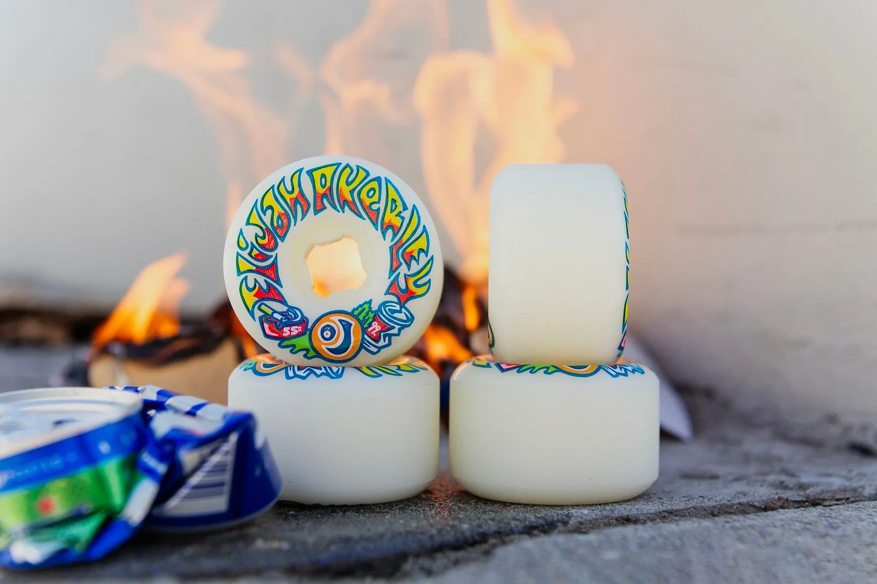 OJ Wheels Elijah Ackerley Hardline White 55mm 99a