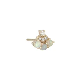 Opal Diamond Fan Stud (Single)