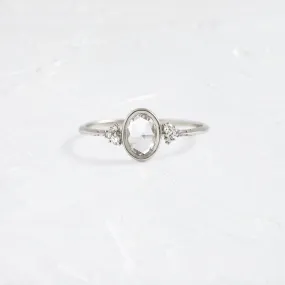 Pensive Ring 0.52ct. Oval Rose Cut