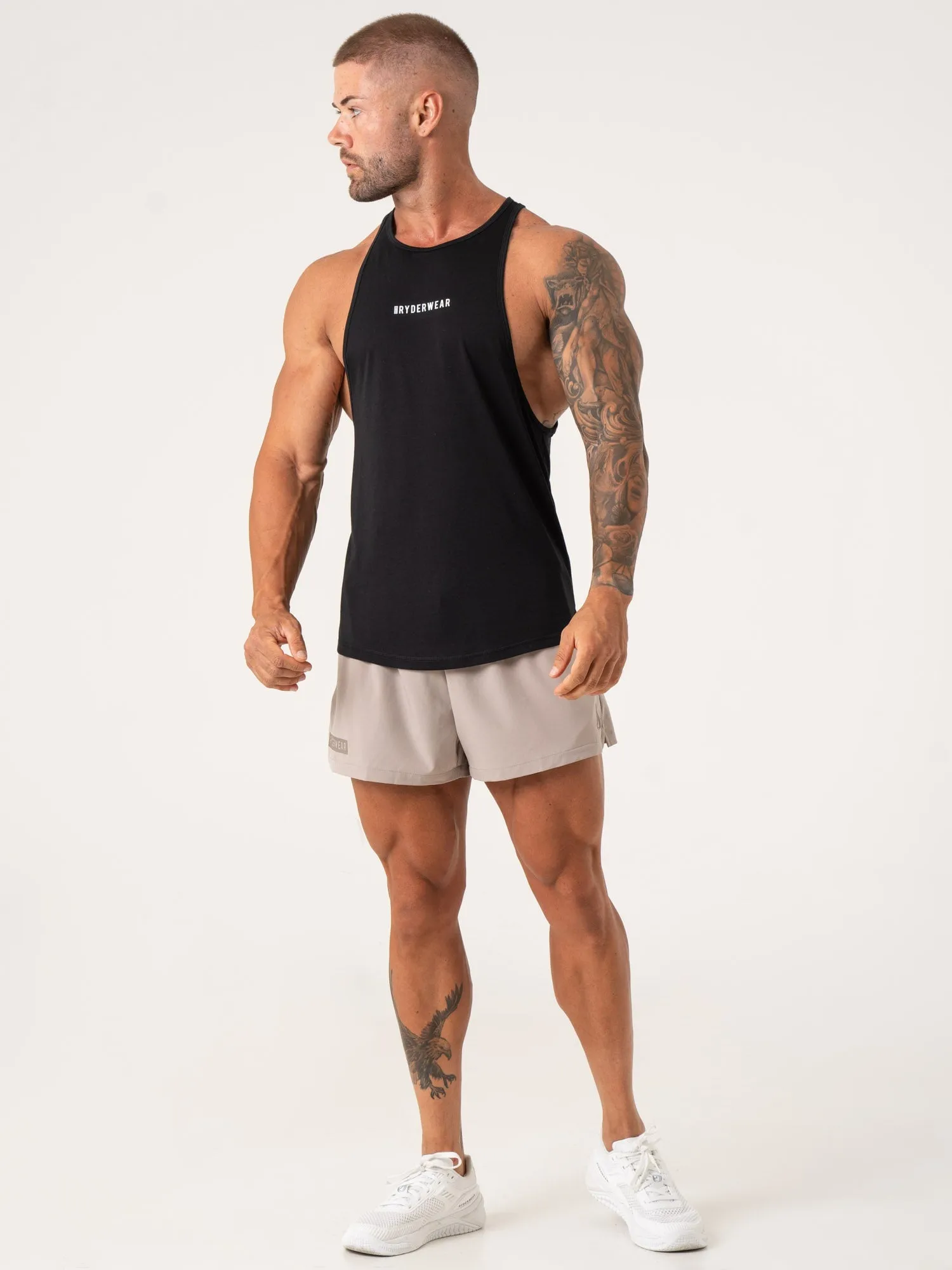 Pursuit 2 In 1 Training Shorts - Taupe