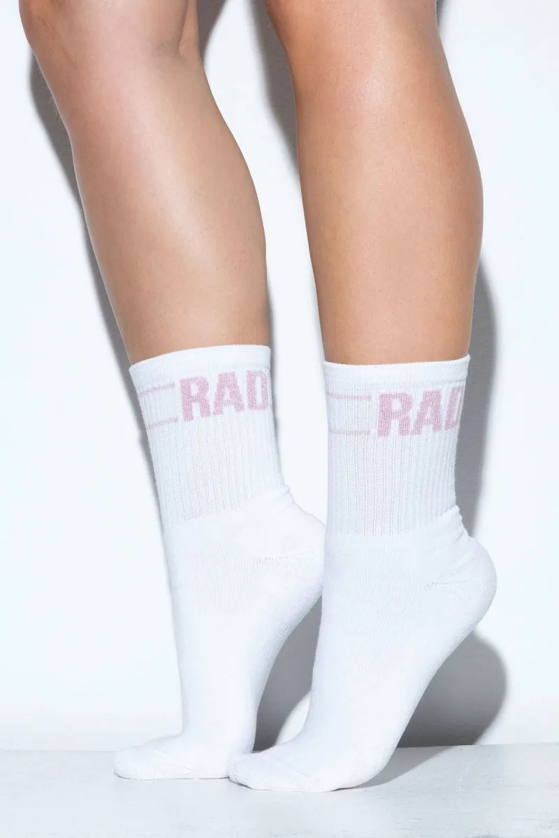 RAD Socks - Pink Lurex