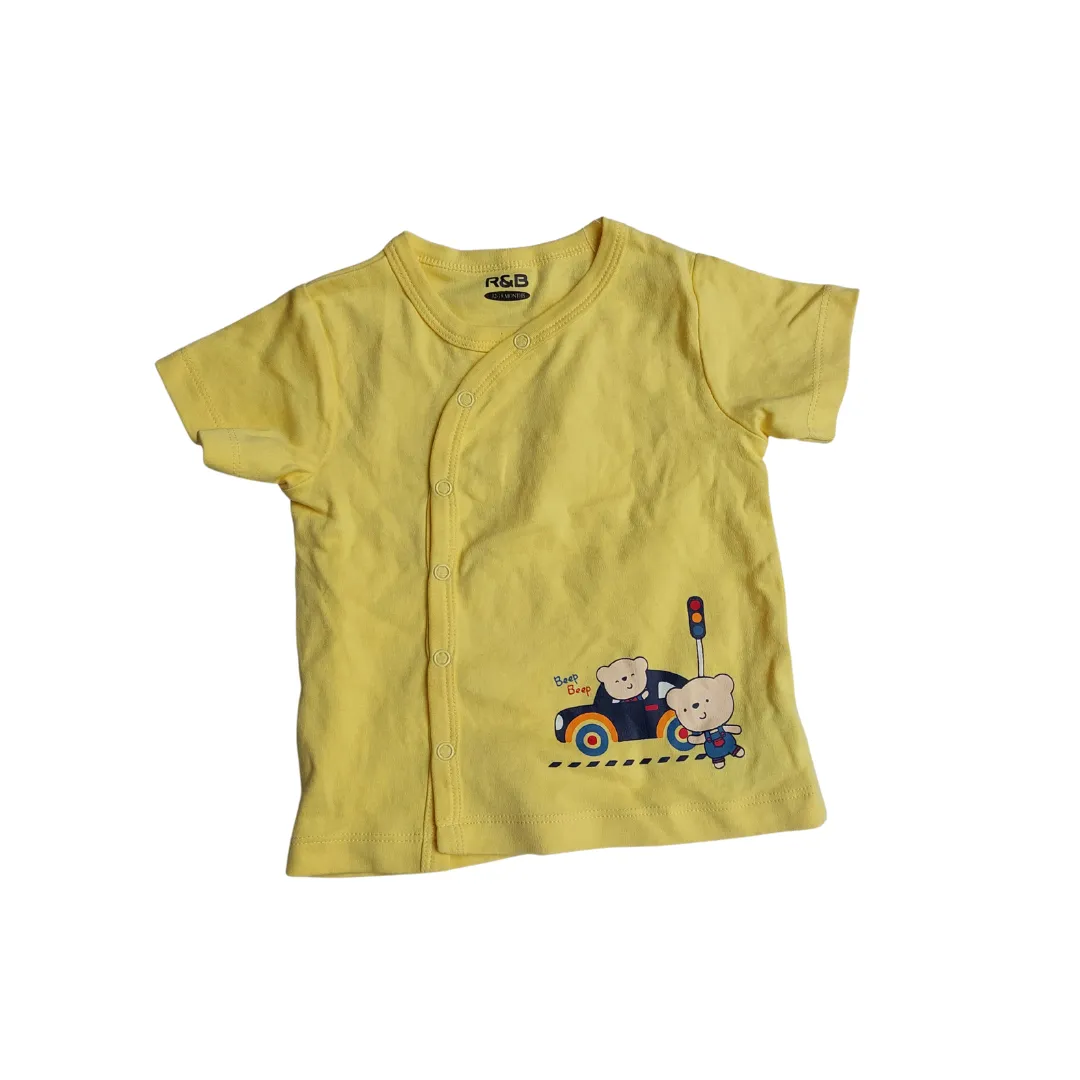 R&B Yellow Short-sleeves T-shirt (12-18 months)