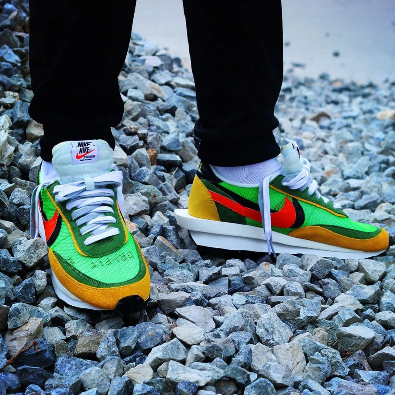 Sacai x Nike LDV Waffle Daybreak Green