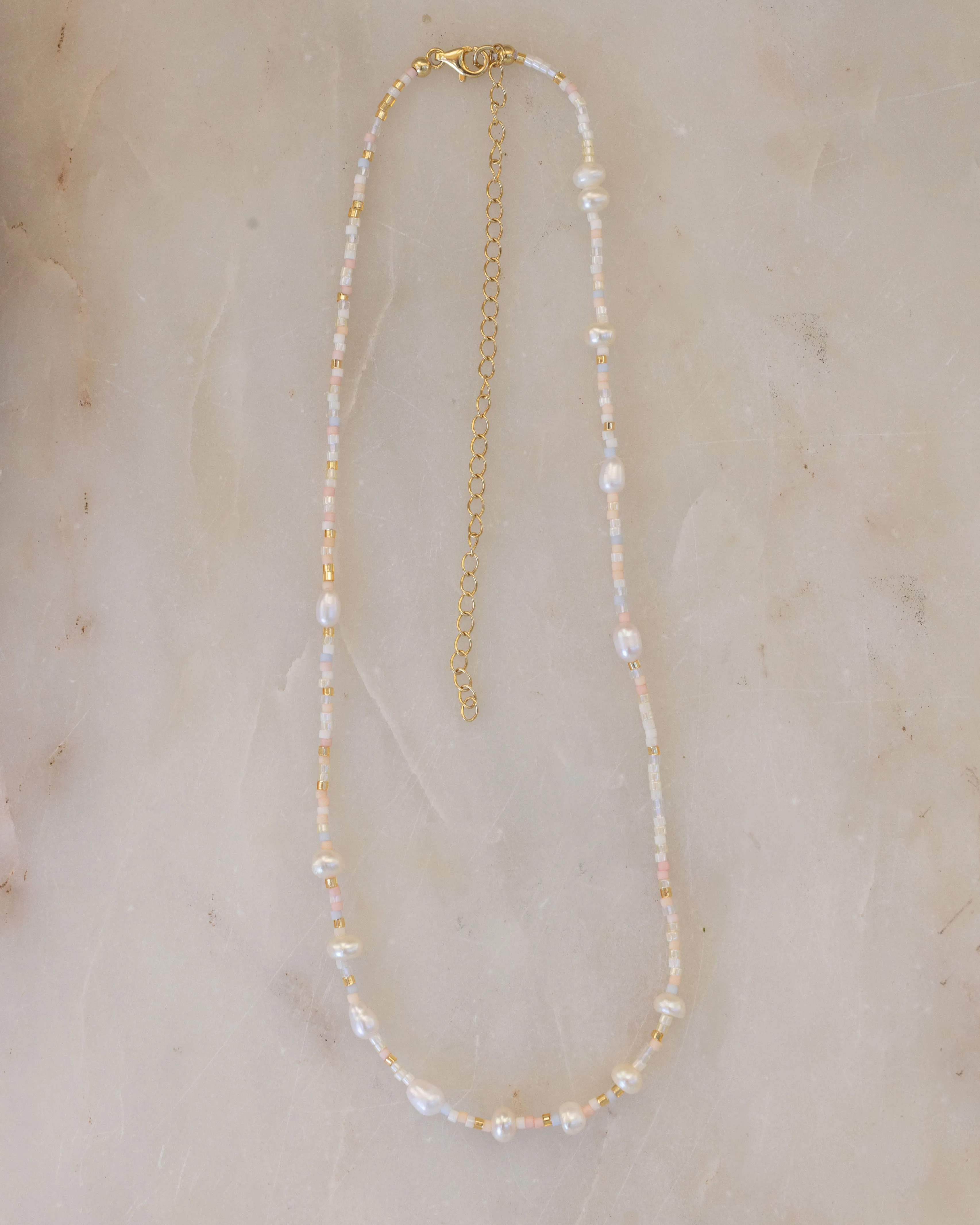 SAKURA - PEARL BEADED WEDDING NECKLACE