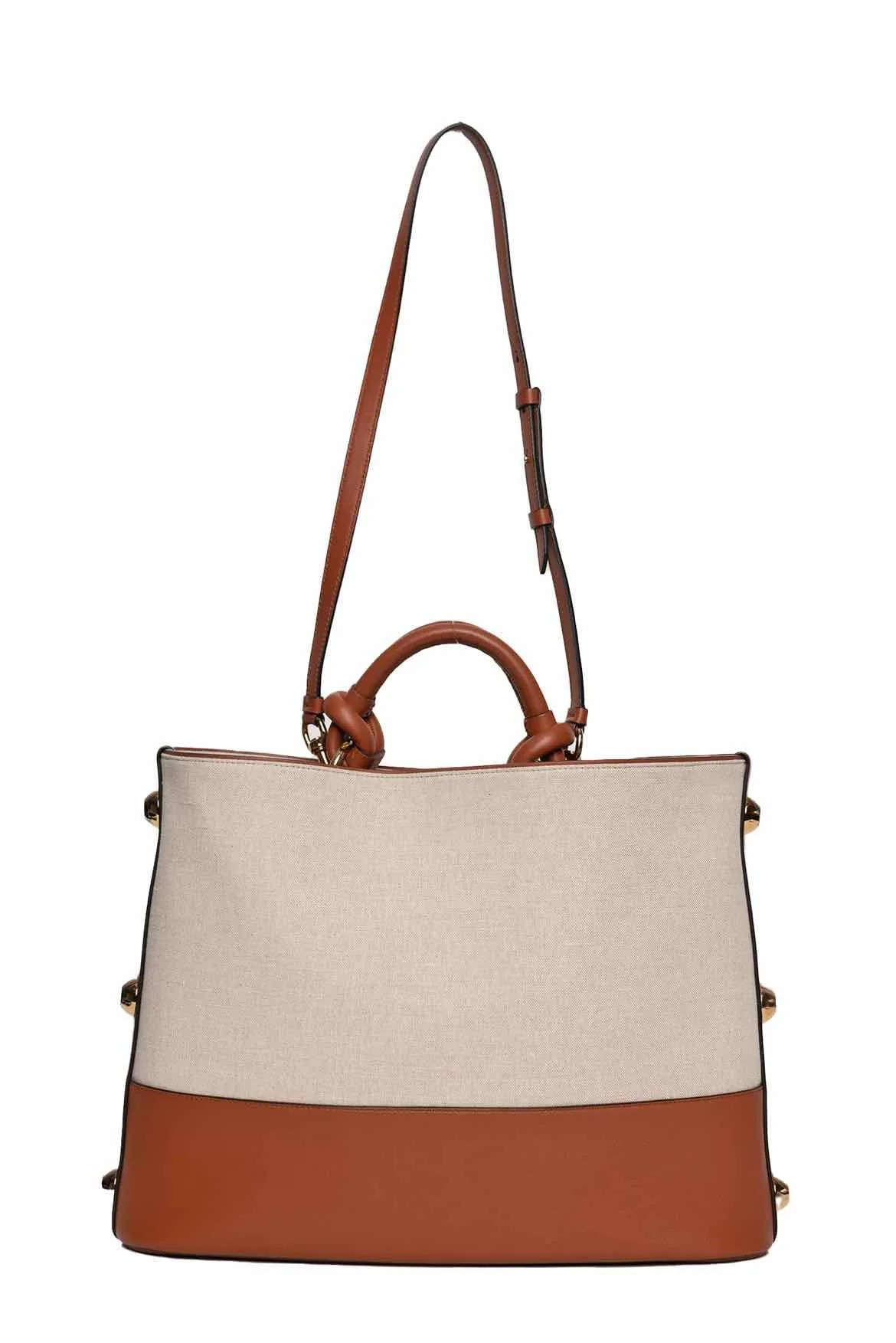 Salvatore Ferragamo Glam Canvas Tote