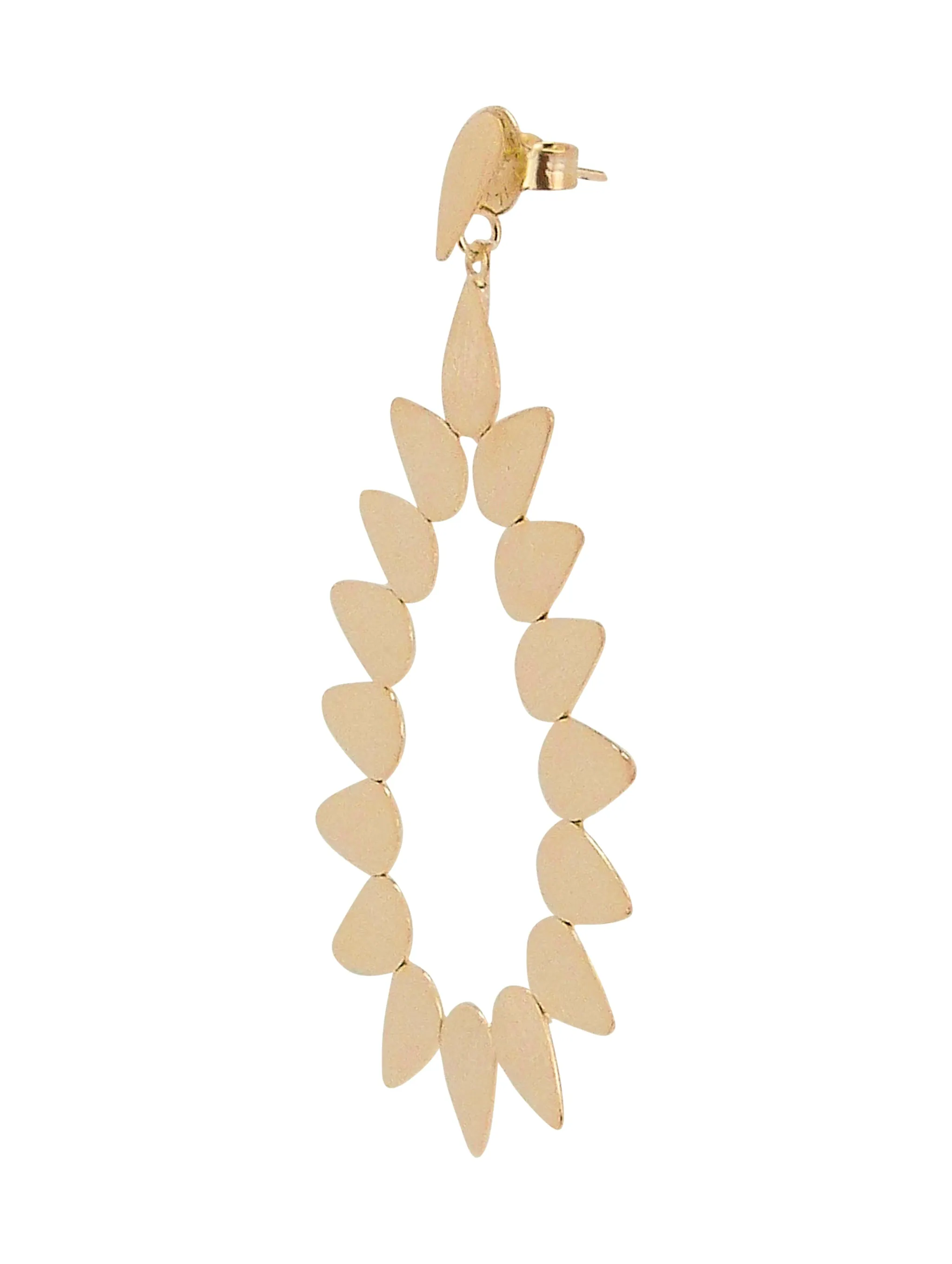 Sheila Fajl Livia Open Teardrop Statement Earrings in Champagne