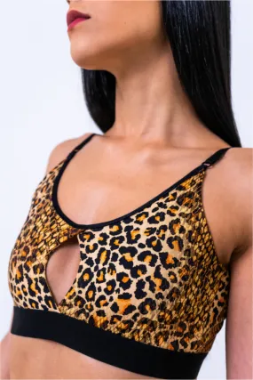 Sorte Full Moon Top - Snake-Leopard