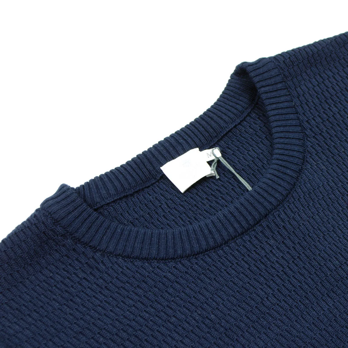 Sunspel - Waffle Jumper Sweater - Navy