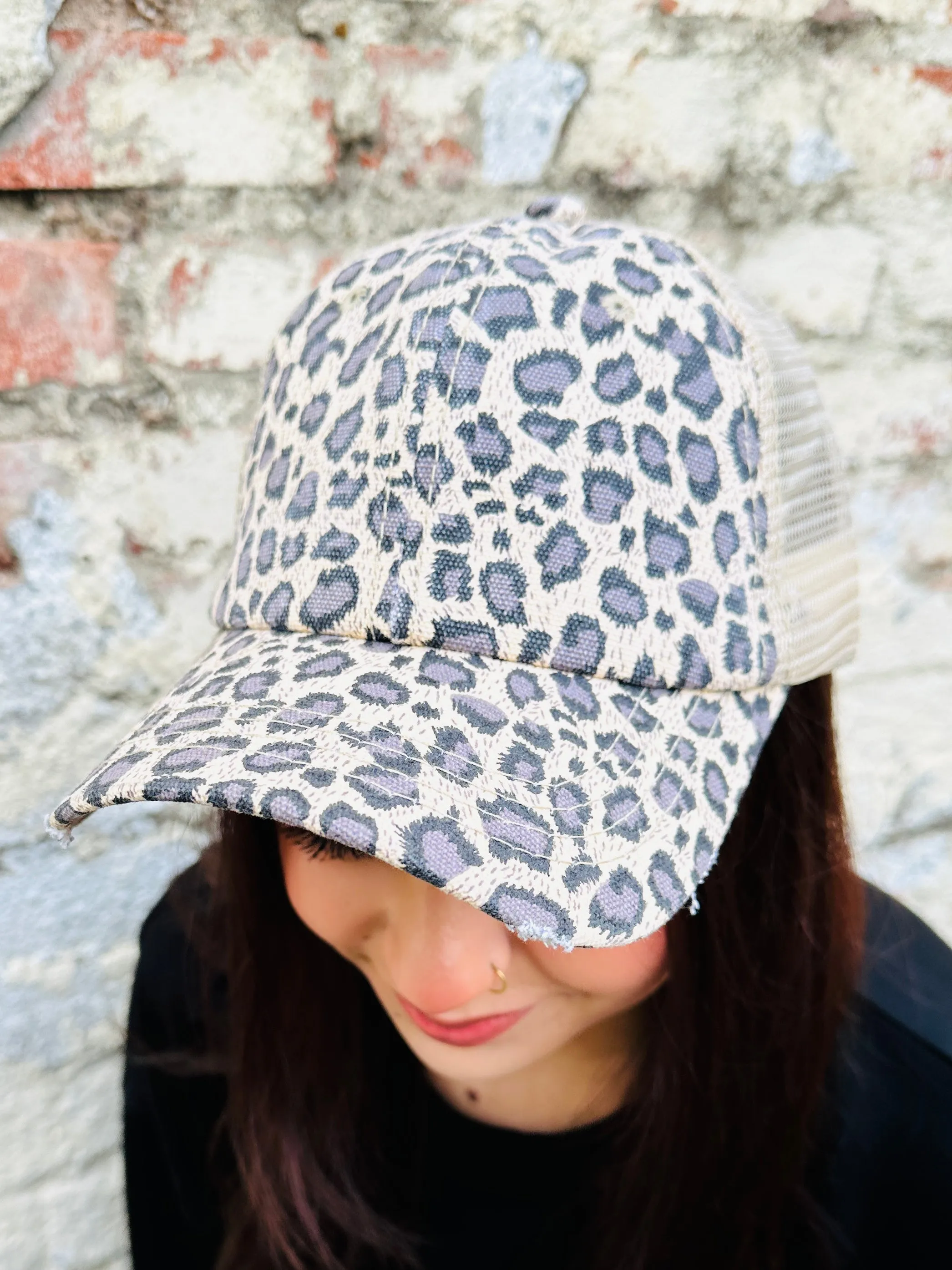 Tan Leopard Hat