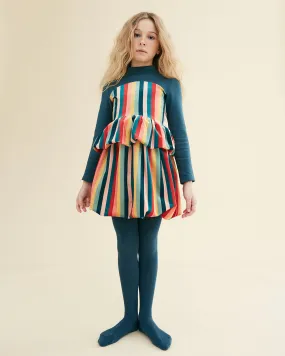 THE MIDDLE DAUGHTER AW23 Twofold Dress in Multi Stripe