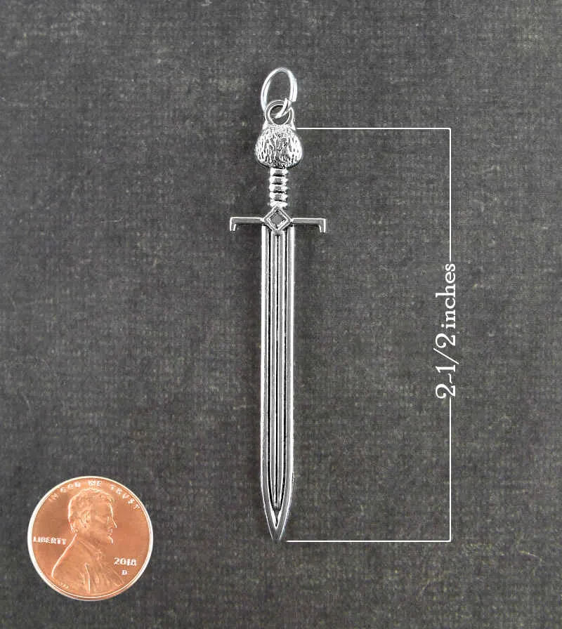 Tiger's Head Sword Amulet Pendant