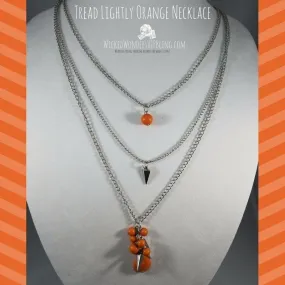 Tread Lightly Orange, Necklace