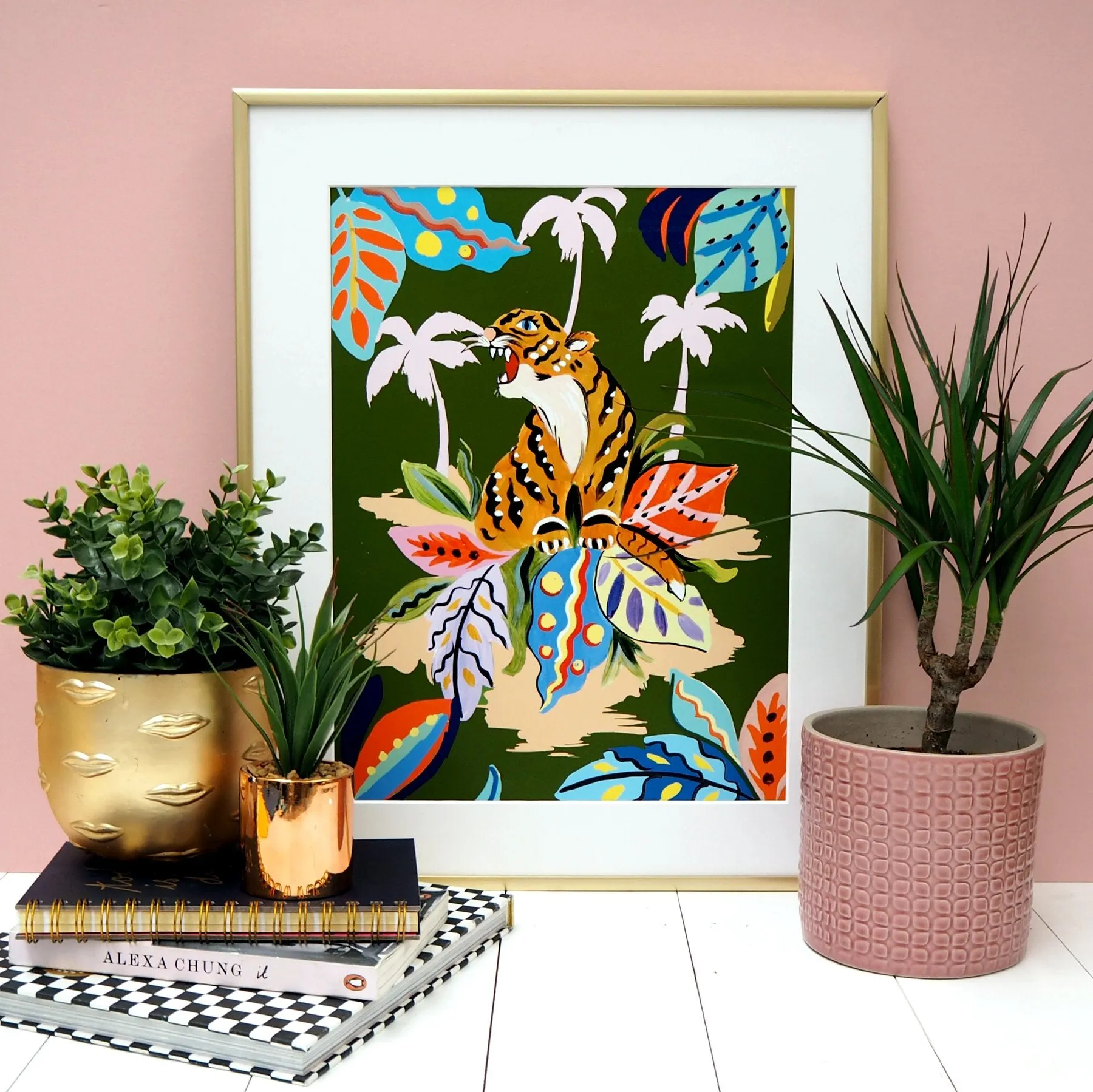  Tropical Tiger  - Art Print