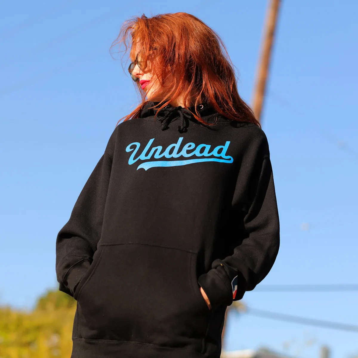 Undead Baseball Pullover Hoodie (Black)