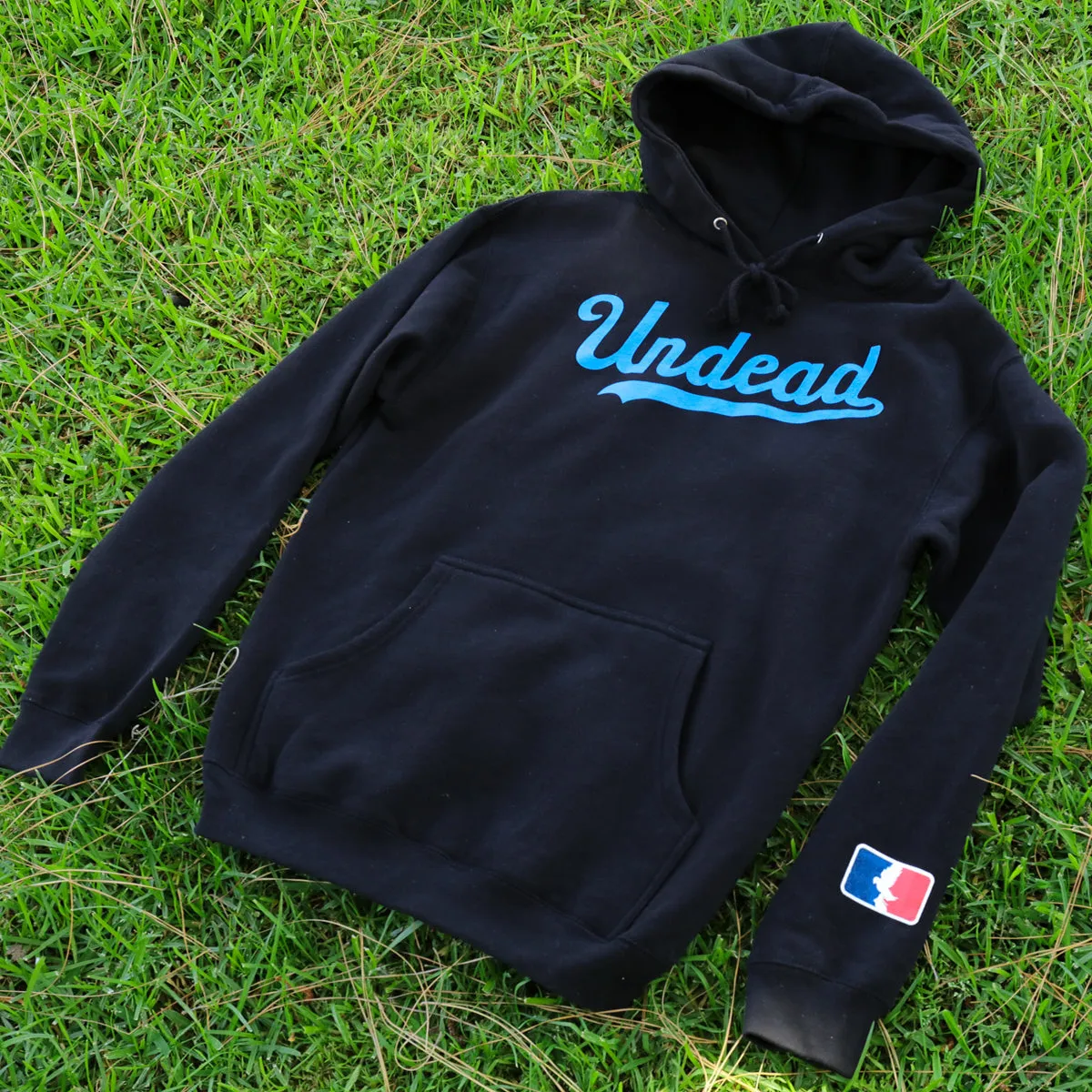 Undead Baseball Pullover Hoodie (Black)