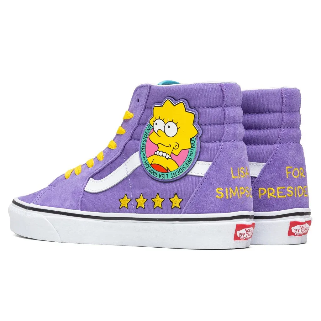 Vans x The Simpsons Sk8-Hi - Lisa 4 Prez