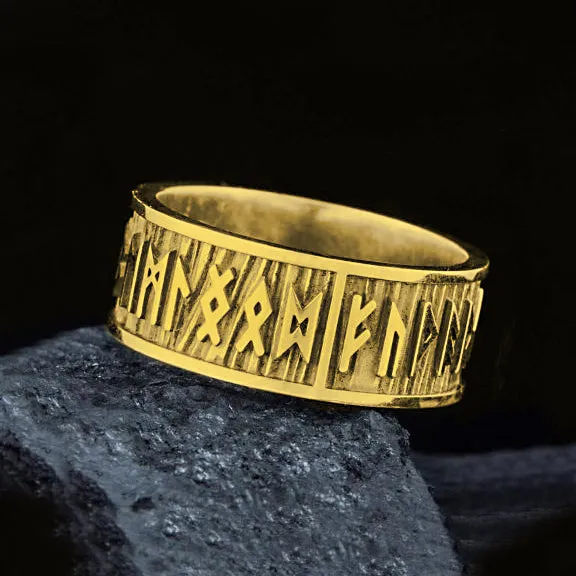 Wedding Rune Ring - Silver or Gold